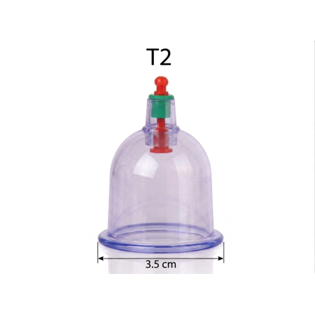 Lot de 100 Ventouses Hijama Taille 2 – 3,5 cm Professionnelles