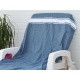 Serviette Fouta plate bleu Ciel 100% coton