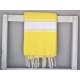 Serviette Fouta plate Jaune Citron 100% coton