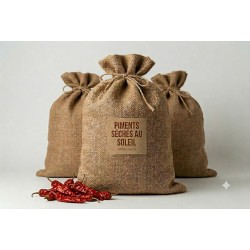 Piment Séché au Soleil 5 kg | Épice Artisanale Tunisienne