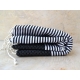 Serviette Fouta nid d'abeille Noir rayé blanc grossiste