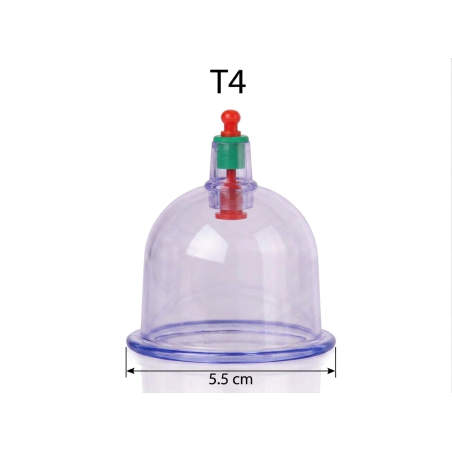 Lot de 100 Ventouses Hijama Taille 4 – 5,2 cm Professionnelles