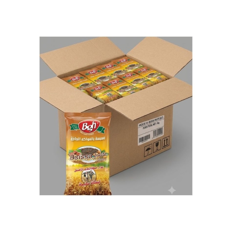 Lot de 10 Bsissa Fruits Secs BGH 500 g | Tunisie