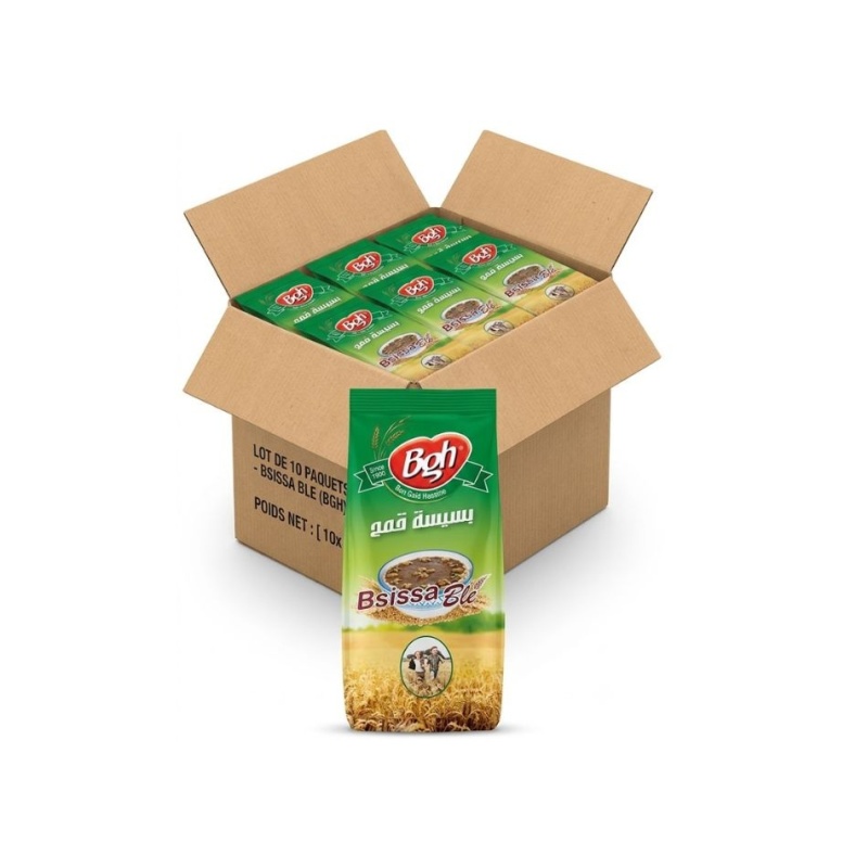 Lot de 10 Bsissa de Blé BGH 500 g | Spécialité Tunisienne