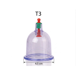 Lot de 100 Ventouses Hijama Taille 3 – 4,5 cm Professionnelles