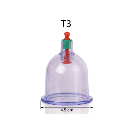 Lot de 100 Ventouses Hijama Taille 3 – 4,5 cm Professionnelles